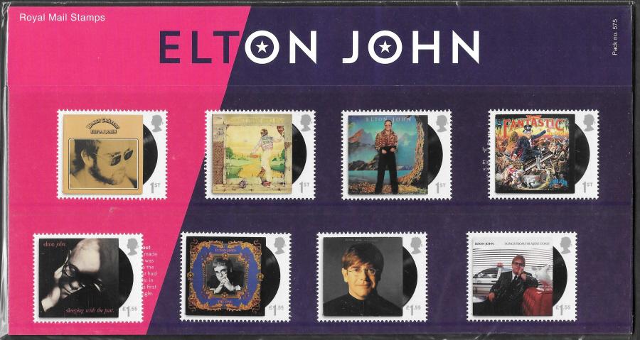 (image for) 2019 Elton John Royal Mail Presentation Pack 575